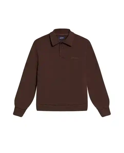 Buzo Smart Polo Café Delicioso Ultraoscuro Talla L Chevignon