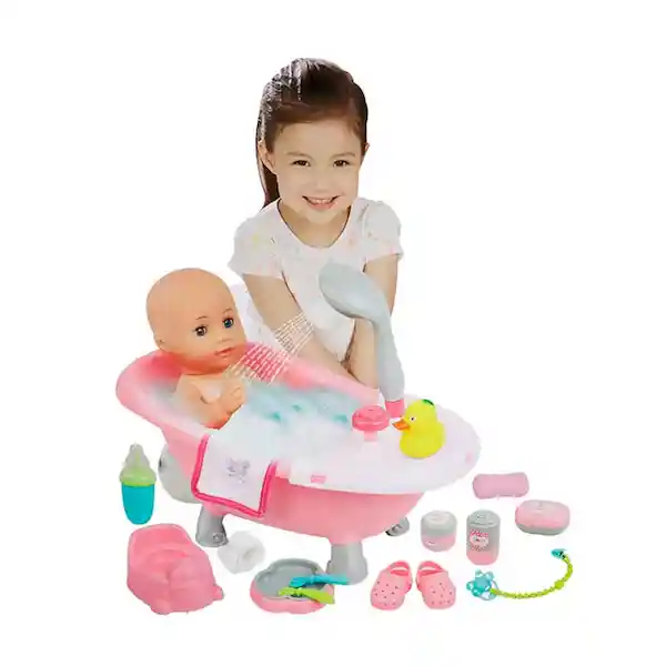 Faroplay Juguete Bathtub Doll Play Bebe y Bañera Melodias