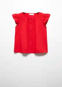 Blusa Malia Rojo Talla 10 Niñas Mango