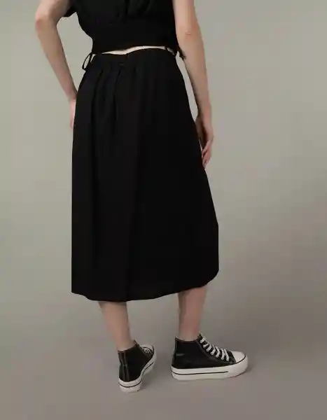 Falda Mujer Negro Talla: X-Small American Eagle