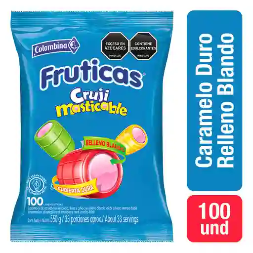 Fruticas Caramelo Duro Cruji Masticable Sabores Surtidos