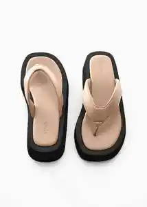 Sandalias Apple Beige Talla 35 Niñas Mango