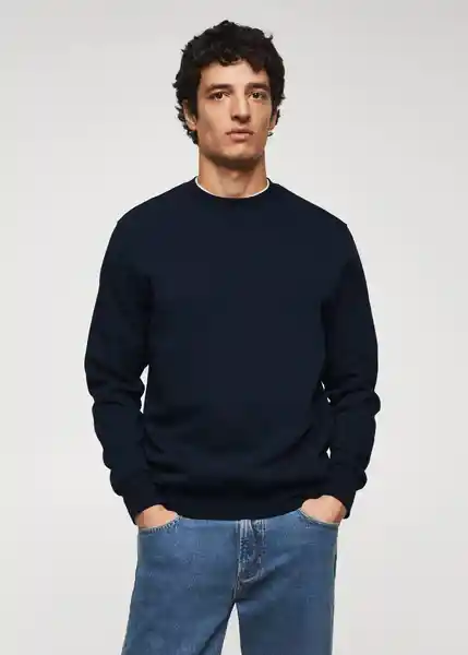 Buzo de Sudadera Nola Navy Talla S Hombre Mango