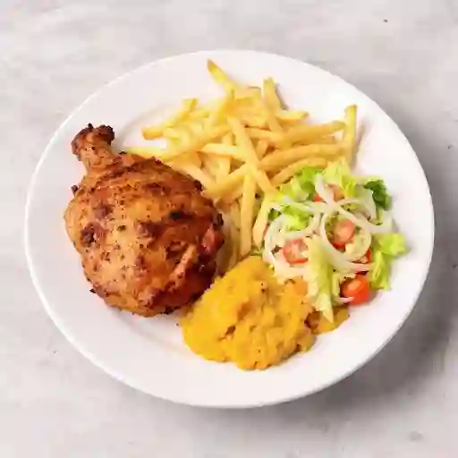 Muslo a la Broaster 1/2 Porción