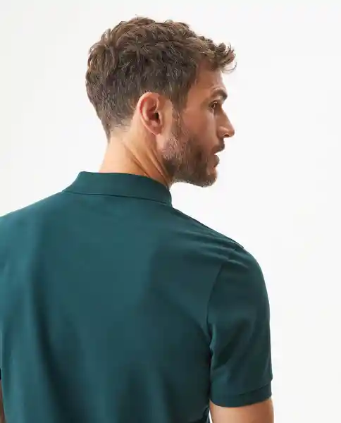 Camiseta Polo Muscle Verde Ponderosa Ultraoscuro S Chevignon