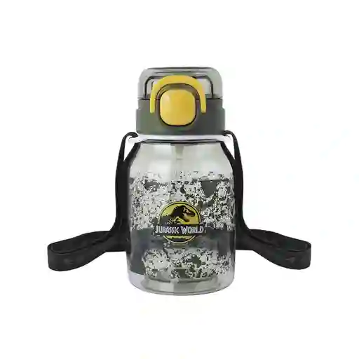 Vaso Plástico Correa Hombro Jurassic Verde Oscuro 600 mL Miniso