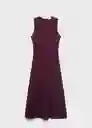 Vestido Letizia Burdeos Talla M Mujer Mango