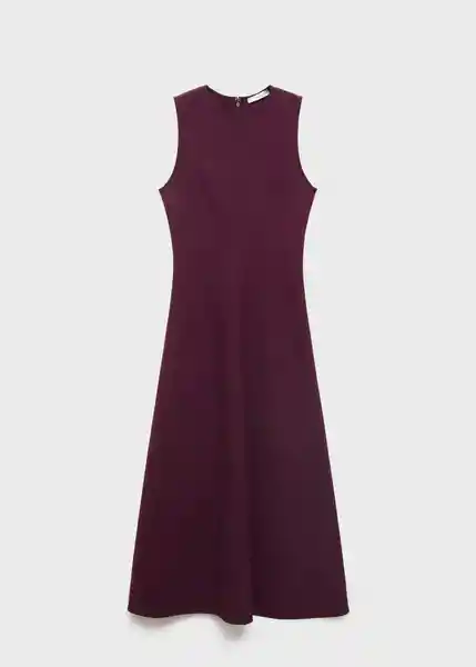 Vestido Letizia Burdeos Talla M Mujer Mango