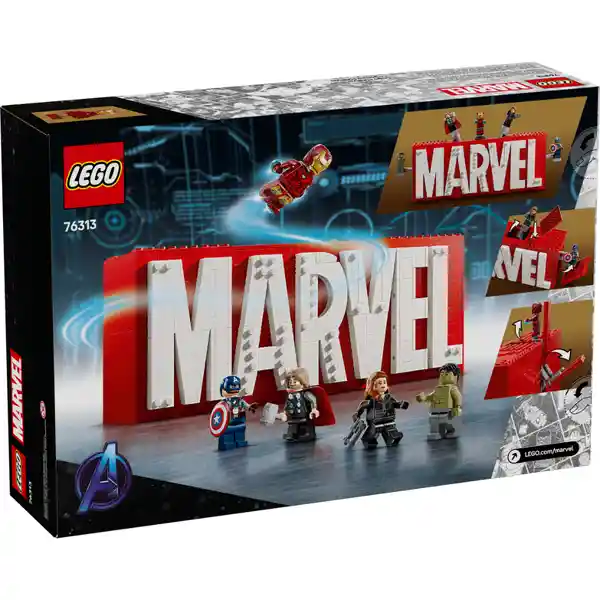 Lego Set de Construcción Logotipo Marvel y Minifiguras