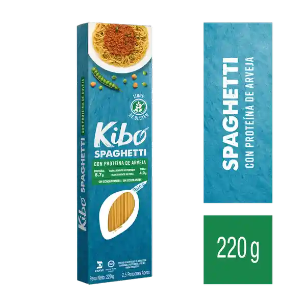 Kibo Spaghetti con Proteína de Arveja Libre de Gluten