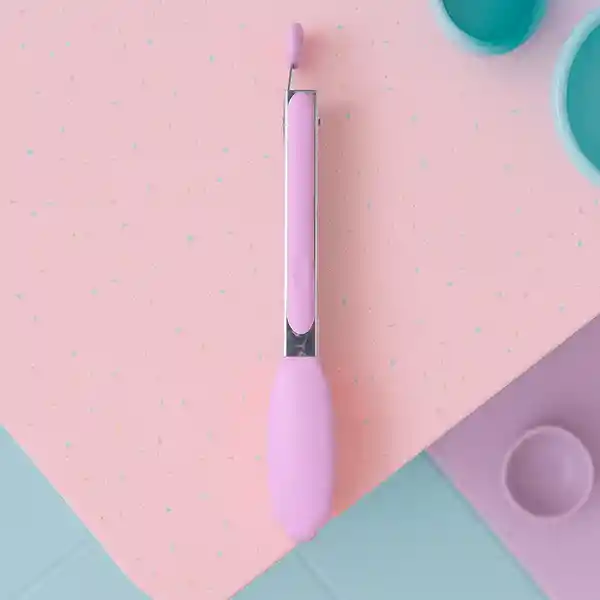 Pinza de Cocina en Silicona Serie Mis Pastelitos Morado Miniso