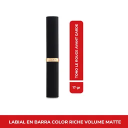 Labial L’Oréal Paris Colour Riche Volume Matte Le Rouge Avant-Garde 1.8 gr