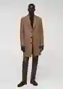 Abrigo Haki Camel Talla XL Hombre Mango