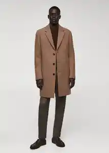 Abrigo Haki Camel Talla XL Hombre Mango