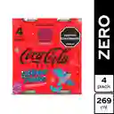 Gaseosa Coca Cola Zero Estereo Picnic 4 und x 269 ml