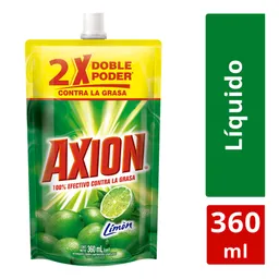 Lavaplatos Líquido Axion Limón Bolsa 360 ml