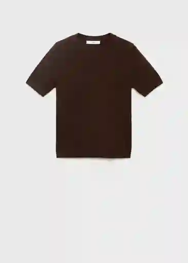 Jersey Basic Chocolate Talla L Mujer Mango