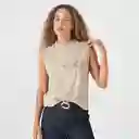 Blusa Cuello Neru Manga Sisa Café Talla S 727280