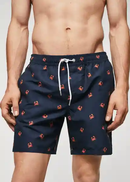 Traje del Bañador Crab Navy Talla S Hombre Mango