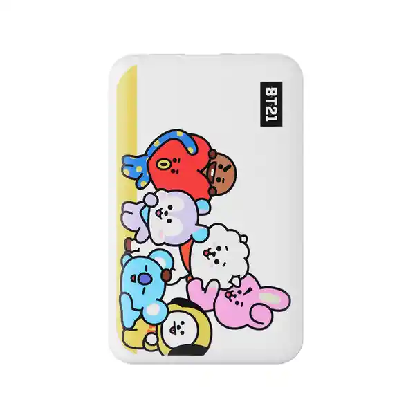 Batería de Respaldo 10000 Mah Little Ones Negro Bt21 Miniso