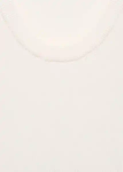 Top Riri Off White Talla XS Mujer Mango