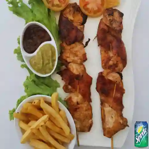 Combo Brocheta de Pollo + Sprite 350 ml