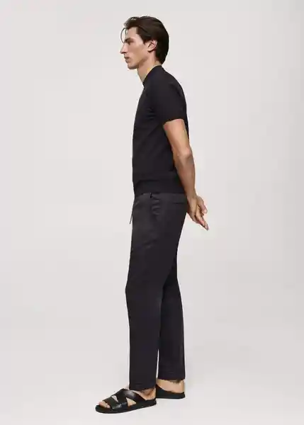 Pantalón Mattia Ceniza Talla 46 Hombre Mango