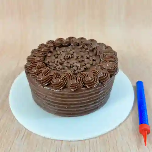 Torta Chocolatoza con Vela Volcán