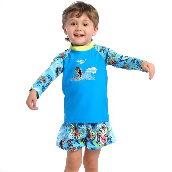 Camiseta Manga Larga Sunshine Surfs Up Bebé Masculino 4 Speedo