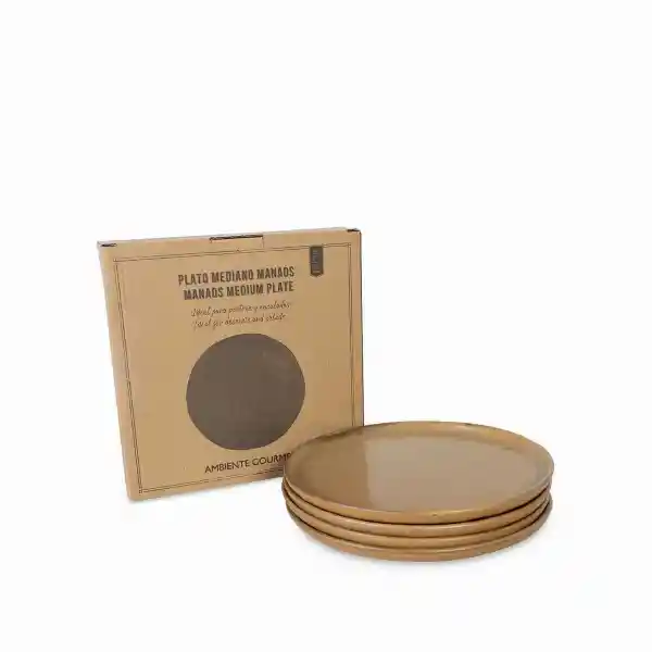 Set Plato Mediano Manos 22 cm Ambiente Gourmet