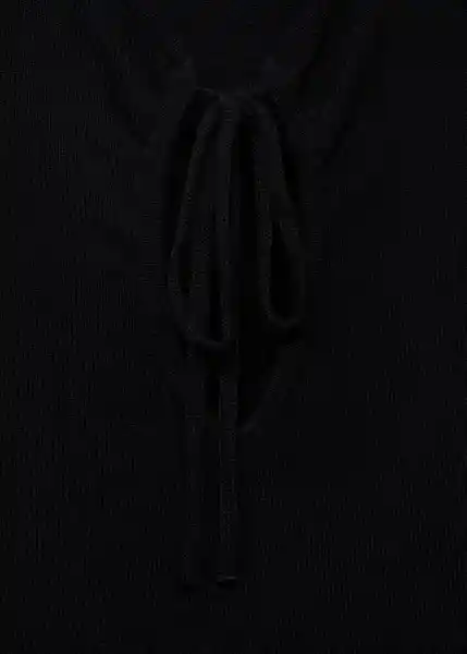Vestido Forat Negro Talla S Mujer Mango