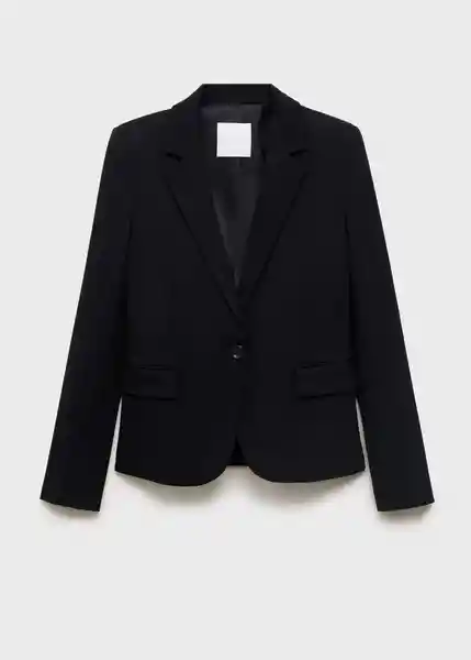 Blazer Americana Paloma Negro Talla 38 Mujer Mango