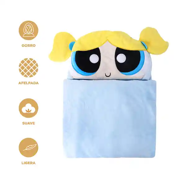 Manta Con Capucha Burbuja Serie Las Chicas Superpoderosas Miniso