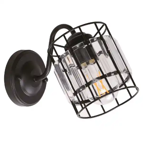 Bright Star Lighting Lámpara Pared Clasi Negro Jaula E27 40W