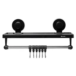 Boccherini Repisa Organizadora Toallera Negro