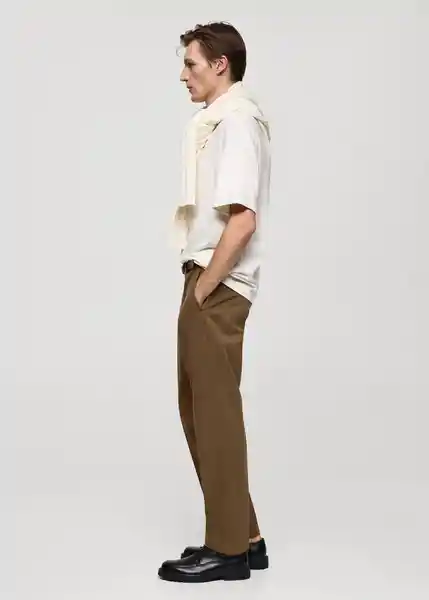 Pantalón Maine Khaki Talla 46 Hombre Mango