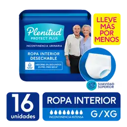 Plenitud Protect Plus Ropa Interior Desechable Adulto G/Xg