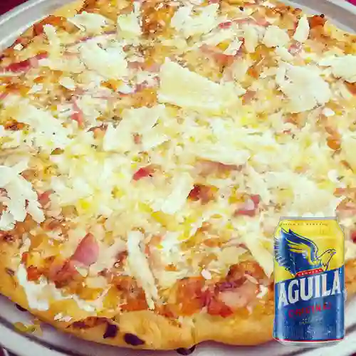 Combo Pizza Pavia + Cerveza Aguila Original Lta 330ml