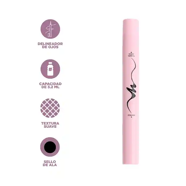Delineador Ojos Doble Punta Serie Minimalist Wing Stamp Miniso