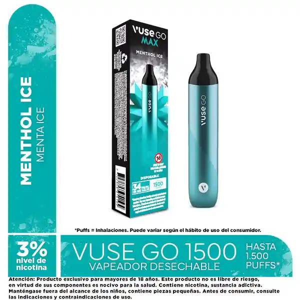 Vuse Vapeador GO Max Menthol Ice
