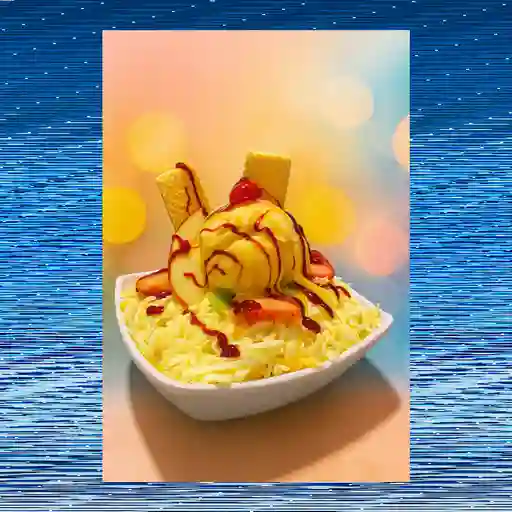 Ensalada de frutas mini con helado