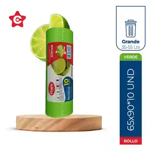 Charly Bolsa para Basura Residencial Aroma a Limón