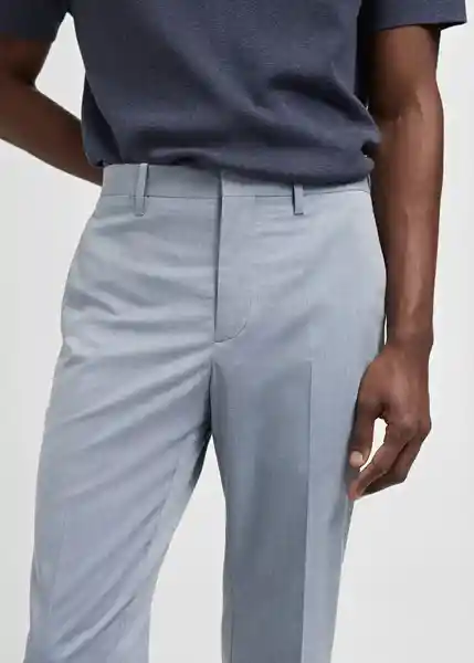 Pantalón Paris Celeste Talla 46 Hombre Mango