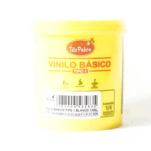 Tito Pabón Vinilo Básico Tipo 1 Blanco