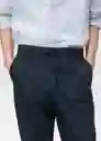 Pantalón Allen Navy Talla 40 Hombre Mango