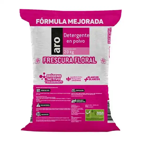 Aro Detergente Polvo Floral
