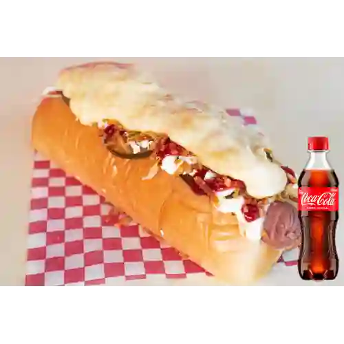 Combo Super Perro + Coca Cola Original 400 ml