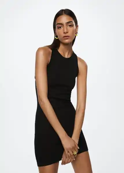 Vestido Pasi Negro Talla XS Mujer Mango