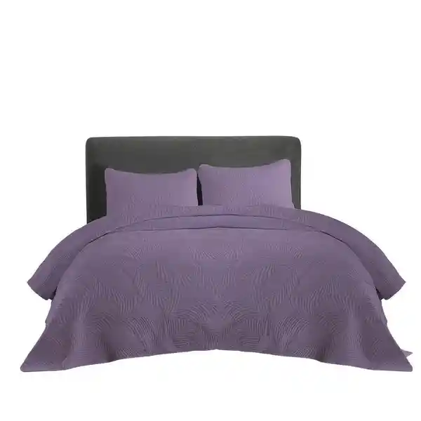 Set Edredón Extra Doble + Fundas Extra Doble Gris-Lila Finlandek