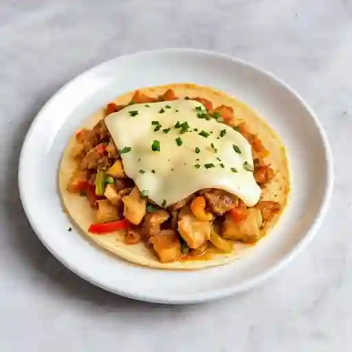 Arepa de Cerdo Saltado